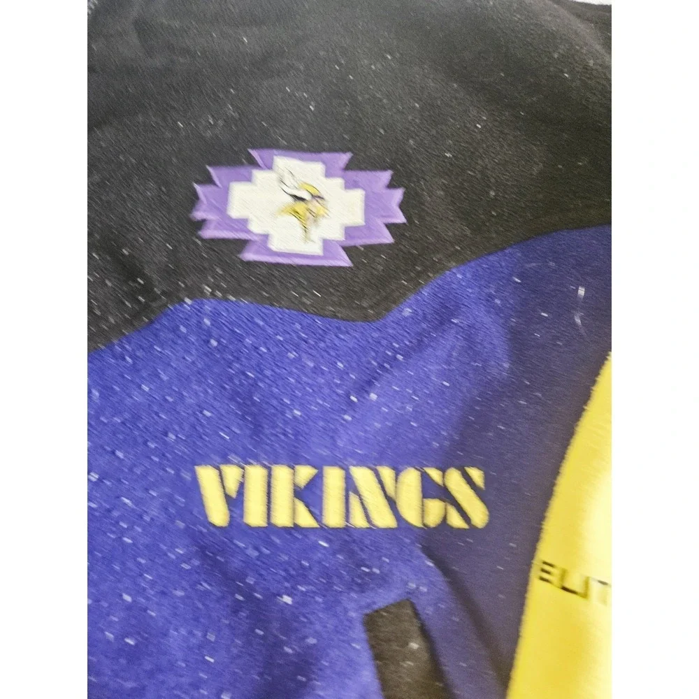 Vintage Minnesota Vikings 1990s Jacket Pro Elite Men's‎ Large Purple Vtg 90s NFL